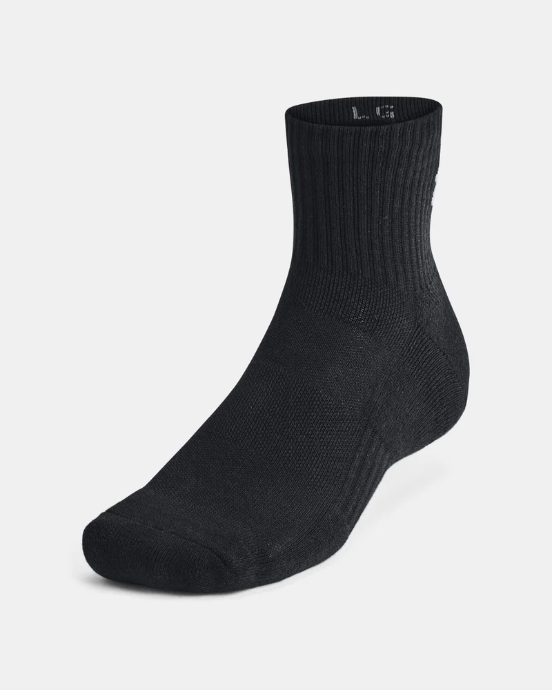 اندر ارمر جوارب كرو كوارتر القطنية الرياضية (3 أزواج)